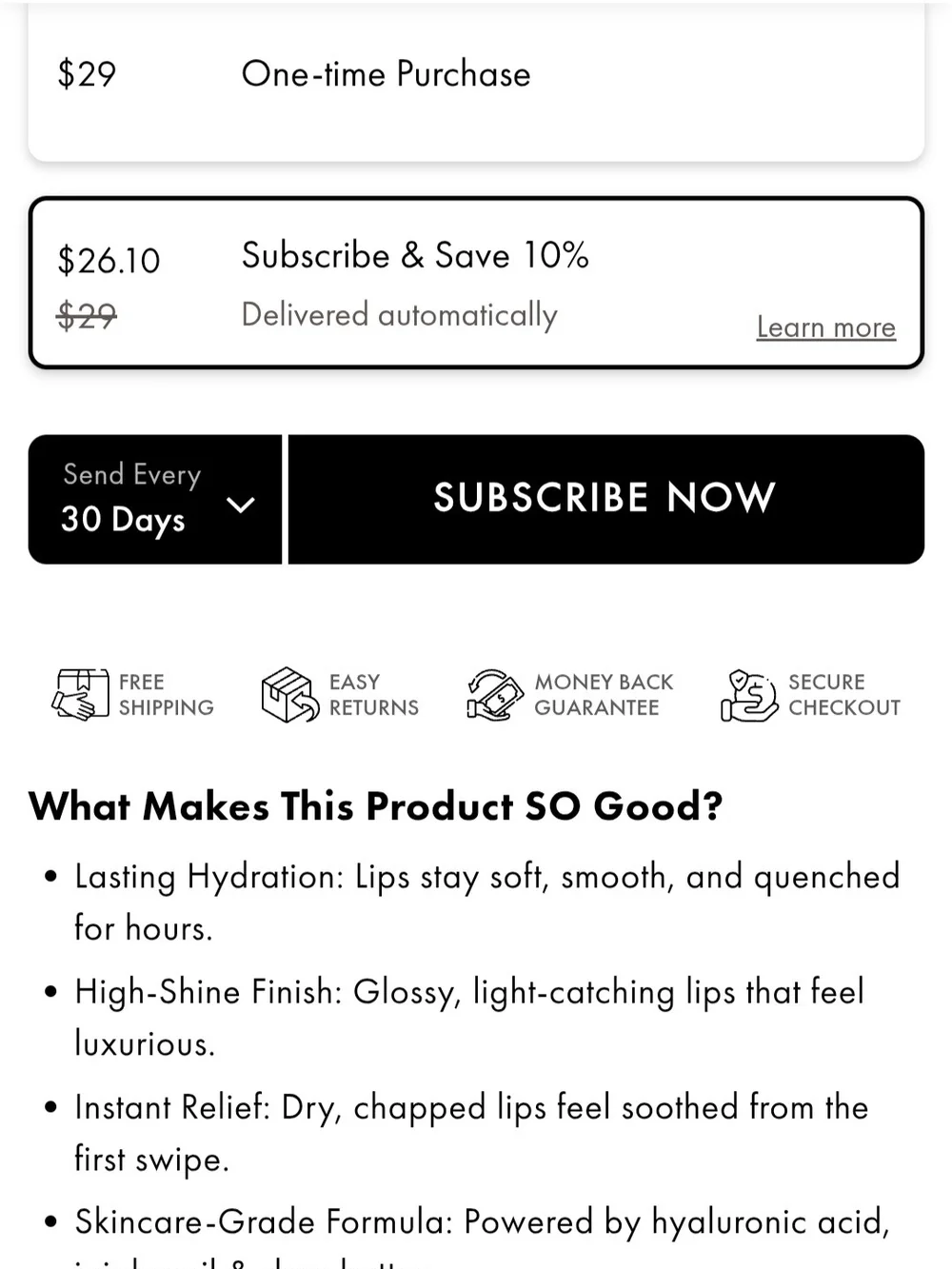 NIB TRULY Hydrating Lip Gloss - Coco Cloud